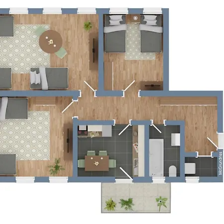 Apartamento Il-Mitte 01-1 I Monteurwohnung Trio I Wlan, Bettwaesche & Handtuecher, Parkplatz I Cosyhomes24 *